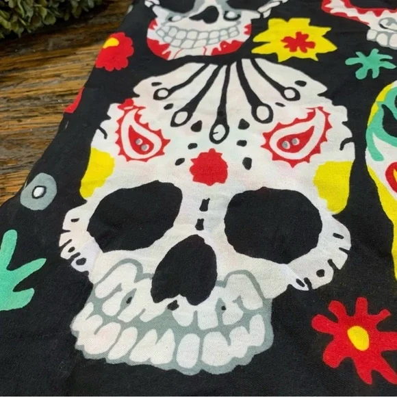 Mr Buho Sarong Vibrant Swim Cover Wrap Skirt Skull Design - Picture 10 of 12